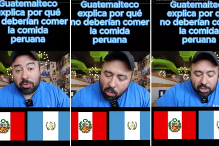 Guatemalteco hace advertencia sobre la comida peruana.