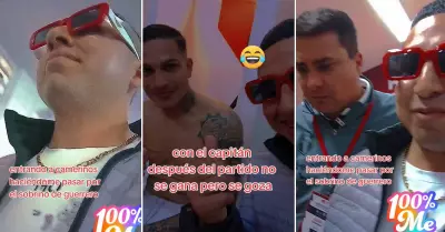 Hincha logra burlar seguridad para poder conocer a Paolo Guerrero.