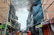 Gigantesco incendio en Trujillo arrasa con 6 edificios en el emporio comercial 'Tacorita'