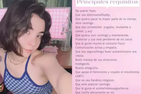 Joven causa polmica al buscar novio que cumpla sus 54 requisitos.