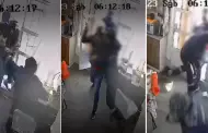 (VIDEO) Arriesg su vida! Trabajador de grifo enfrenta a delincuentes para frustrar asalto en Arequipa