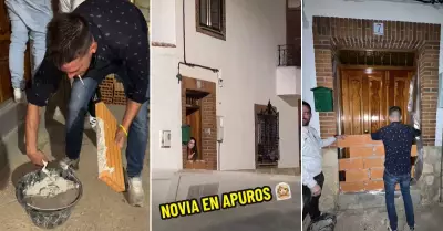 Hombres impiden la salida de su amiga un da antes de su boda.