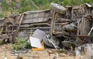 Tragedia en Huancavelica: Aumentan a 26 los muertos por la caída de bus a un abismo de 250 metros