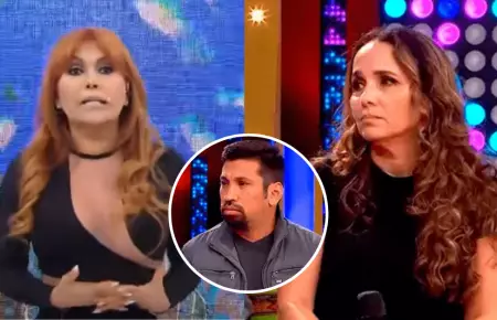Magaly Medina arremete contra �rika Villalobos durante su programa.