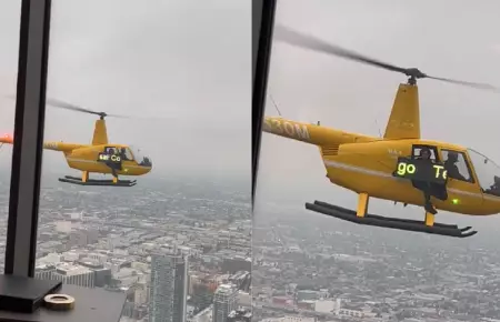 Pedida de matrimonio en helic�ptero