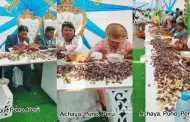 (Video) "Hasta para llevar": Invitados a una boda en Puno quedan sorprendidos por el inmenso banquete