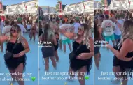 Inslito! Mujer esparce las cenizas de su hermano en la piscina de una discoteca