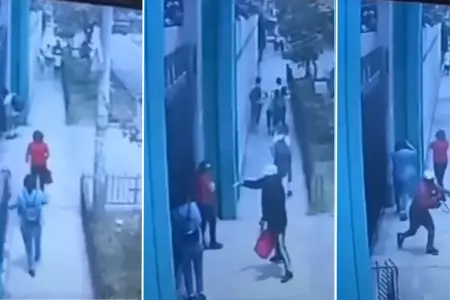 Delincuentes asaltan a docente e hija fuera de colegio en Trujillo.