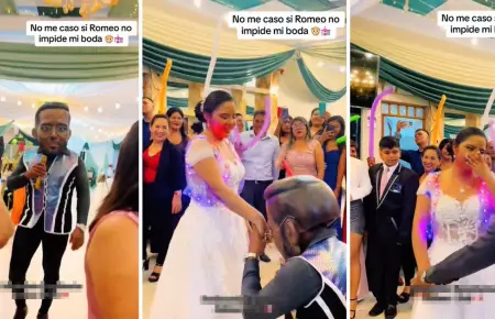 'Romeo' impidi boda en Piura y la novia qued sorprendida.