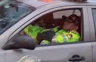 (VIDEO) En pleno estado de emergencia! Captan a policas durmiendo en patrullero en San Martn de Porres