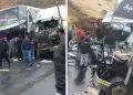 Dos fallecidos y 15 heridos deja trágico accidente de bus interprovincial.
