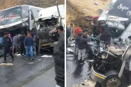 Dos fallecidos y 15 heridos deja trgico accidente de bus interprovincial.
