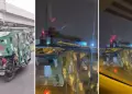 "La calle est dura": Mototaxi sorprende por sus colores y 'armamento' militar