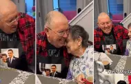 ¡Conmovedor! Abuelita con Alzheimer volvió a recordar a su esposo al ver foto de su boda