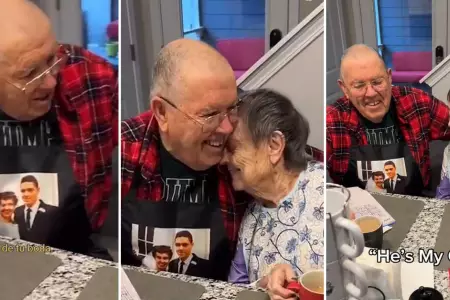 Abuelita logra reconocer a su esposo en una foto.