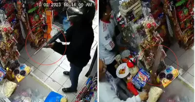 Mujer se defiende de robo en México.