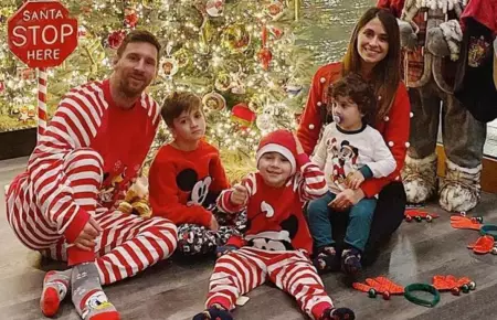 Lionel Messi como padre de familia.