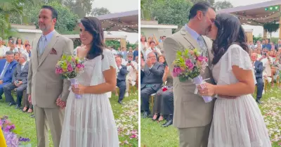 Patricia Portocarrero se cas con Fabrizio Lava en ceremonia civil.
