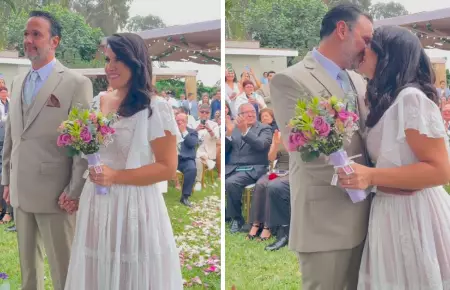 Patricia Portocarrero se casó con Fabrizio Lava en ceremonia civil.