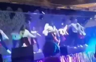 Video alarmante! Escenografa cae sobre bailarines mientras presentaban un show