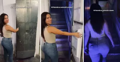 No es una refrigeradora! Revelan puerta peculiar de un bar en Tarapoto.