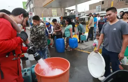 Corte de agua en Lima.