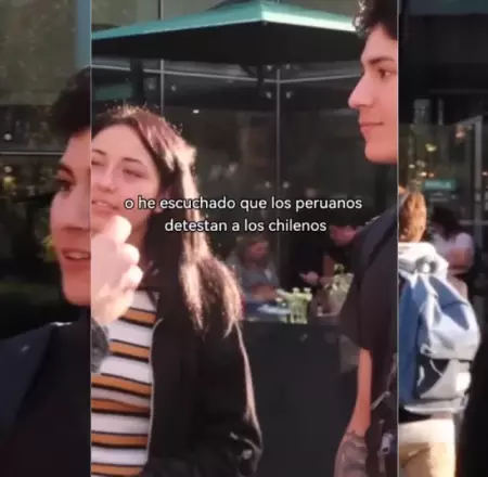 Jóvenes chilenos responden si odian a los peruanos.