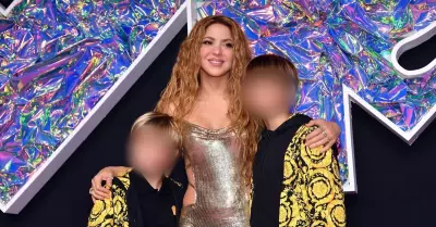 Shakira y sus hijos en los VMA