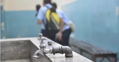 Colegios tras corte de agua.