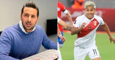 Claudio Pizarro defiende a Ral Rudiaz.