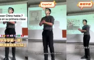 (VIDEO) ¡Increíble! Profesor chino sorprende a universitarios en su primer día de clases: "Encontré mi motivación"