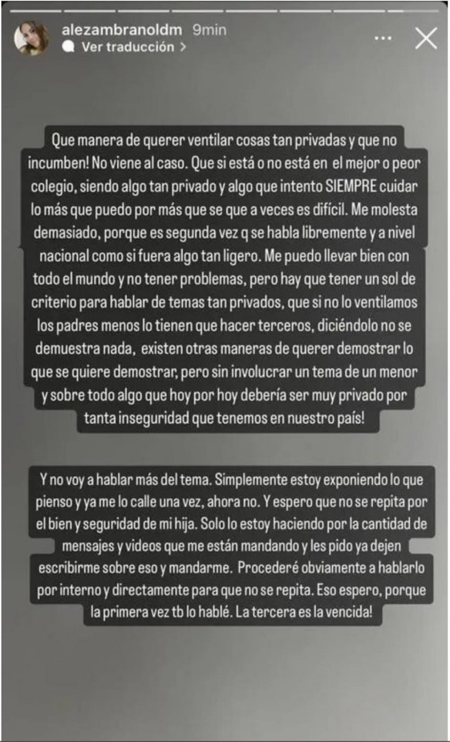 Ex de Said Palao arremete contra la empresaria Alejandra Baigorria.