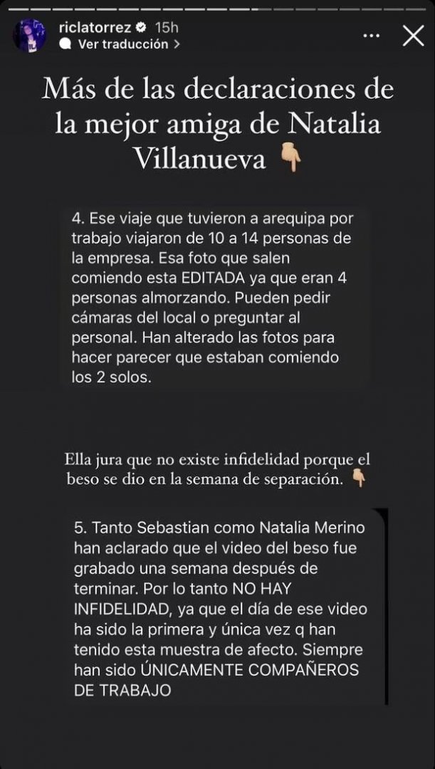 Mejor amiga de Natalia Villanueva intenta defenderla.