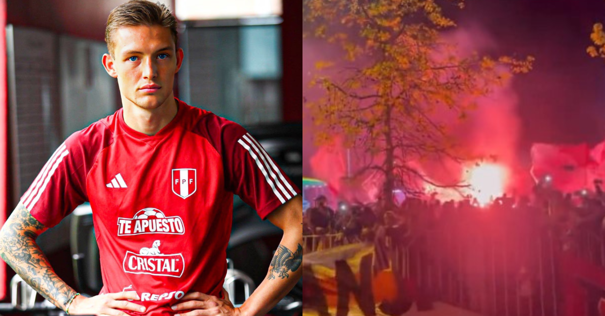 La reacción de Oliver Sonne tras banderazo de hinchas peruanos en Chile Así se viven los