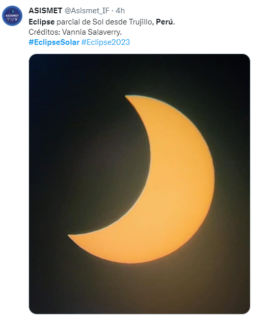 Eclipse solar anular desde Trujillo.