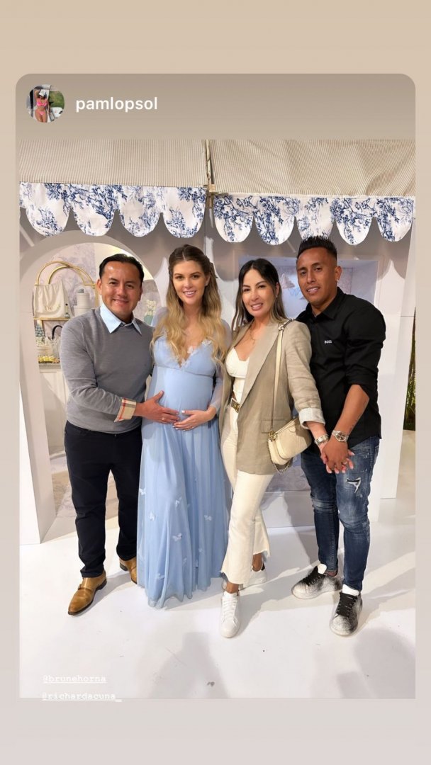 Christian Cueva en baby shower de Brunella y Richard.