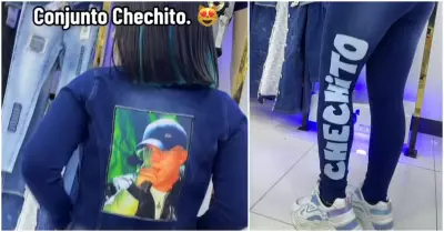 Tienda de Gamarra lanza peculiares conjuntos de Chechito