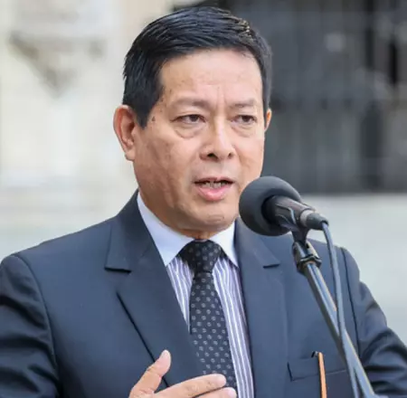 Ministro de Justicia, Eduardo Arana.