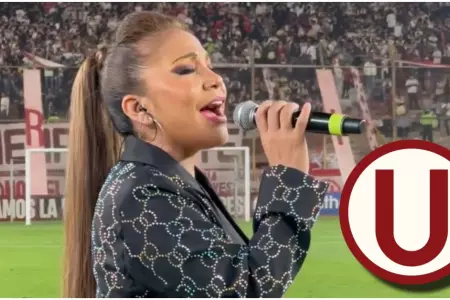 Marisol en el �ltimo partido de Universitario