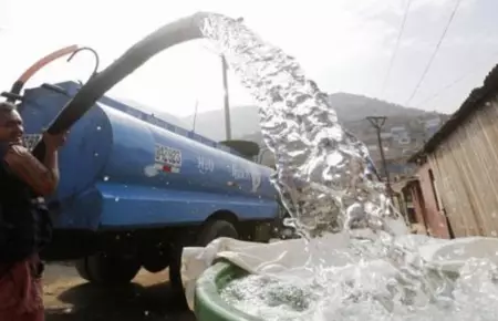 Sedapal anuncia corte de agua para varios distritos de Lima.