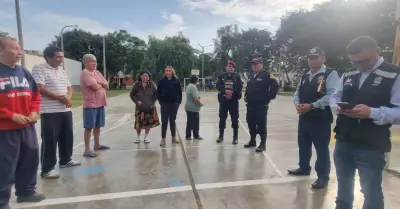 Ciudadanos piden apoyo de la Polica Nacional en Trujillo.