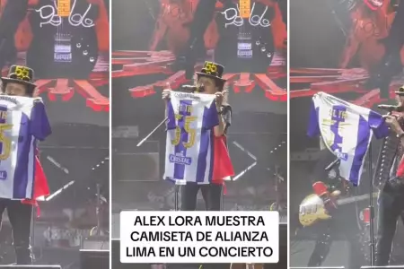 Álex Lora luce camiseta blanquimorada de Alianza Lima.