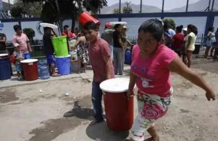 Corte de agua en Lima.