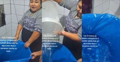 Mujer revela tip para guardar agua para muchos das.