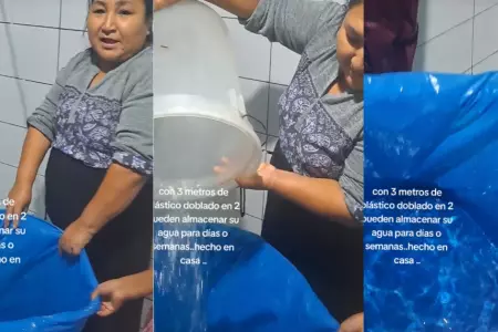 Mujer revela tip para guardar agua para muchos días.
