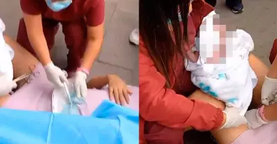 Madre dio a luz en puerta de hospital debido a la falta de atencin.