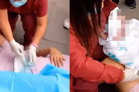 Madre dio a luz en puerta de hospital debido a la falta de atencin.