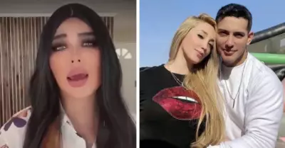 Angie Jibaja arremete contra la modelo uruguaya Romina Gachoy.