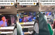 Bus con TV en su interior genera sensacin en TikTok y usuarios reaccionan: "Se paga pasaje o se baila?"