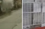 (VIDEO) Alarmante! Delincuente detona explosivo en bodega en pleno estado de emergencia en SJL